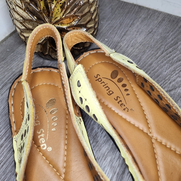 Spring Step Leather Sling Back slip on sandal - Picture 3 of 7